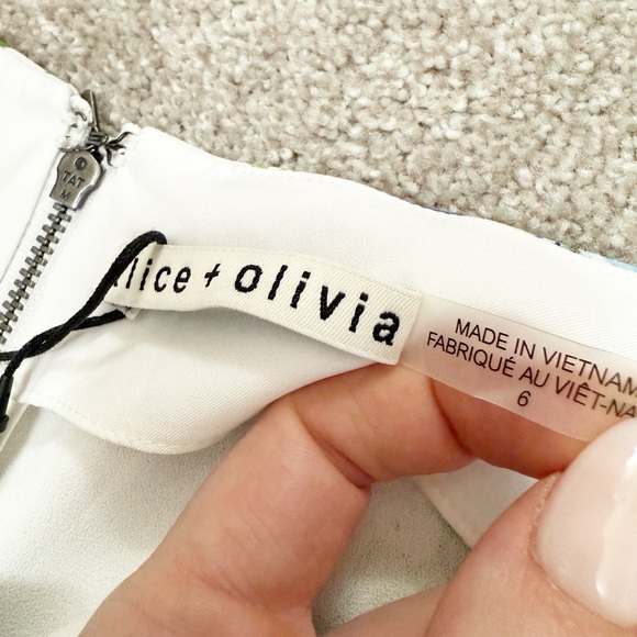 Alice + Olivia - Lorinda Floral Ankle Wide-Leg Pants - size 6 - New w/ Tags - Picture 6 of 14